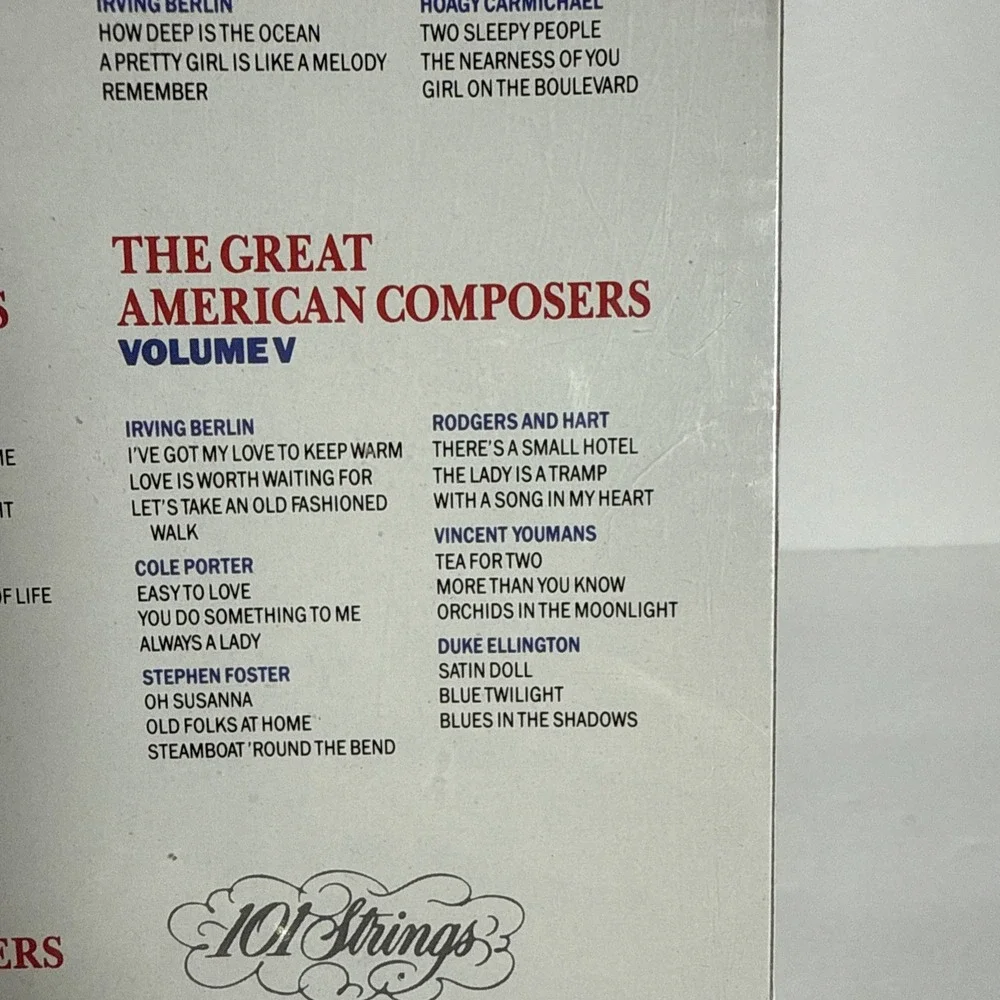 The Great American Composers - 101 Strings - 5-CD Set - New,‎ Sealed